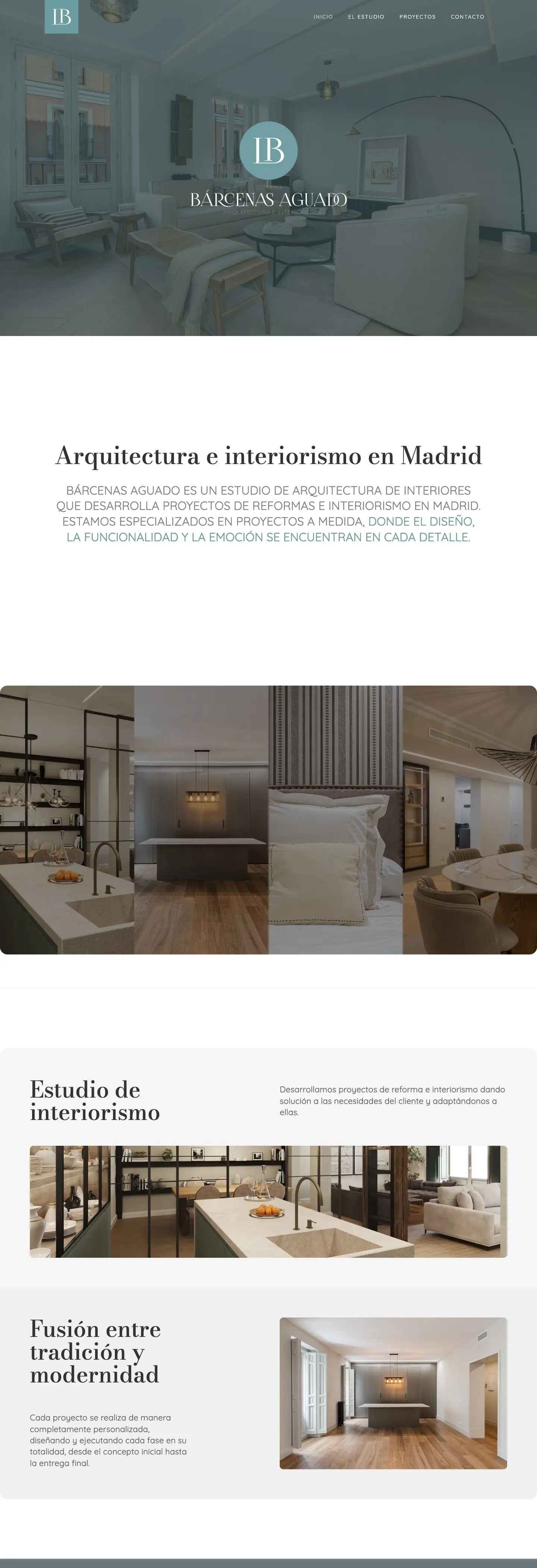Página de inicio de barcenasaguado.com