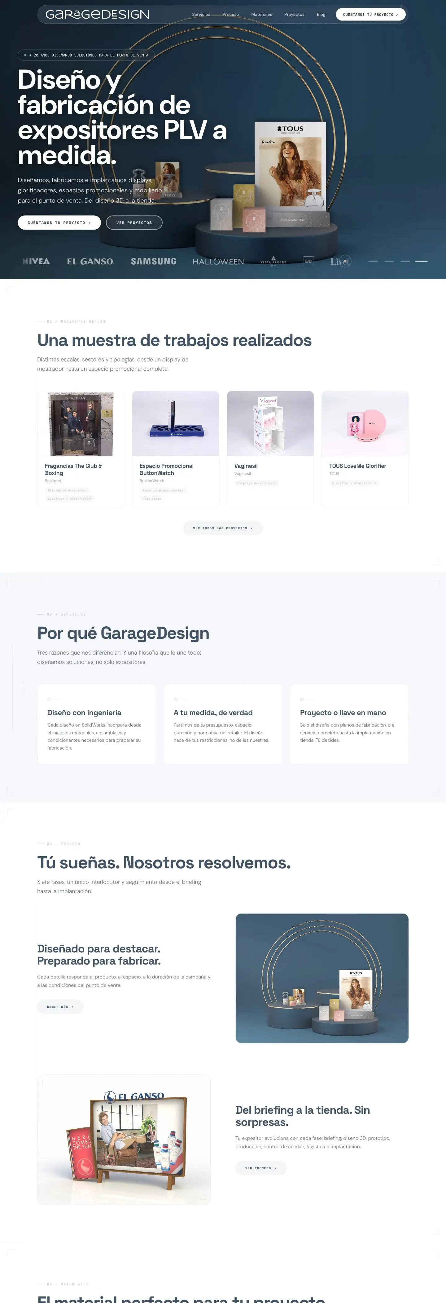 Página de inicio de garagedesign.es